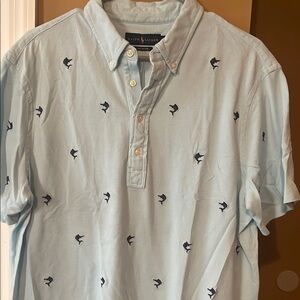 Ralph Lauren Blue Casual Button Down Shirt